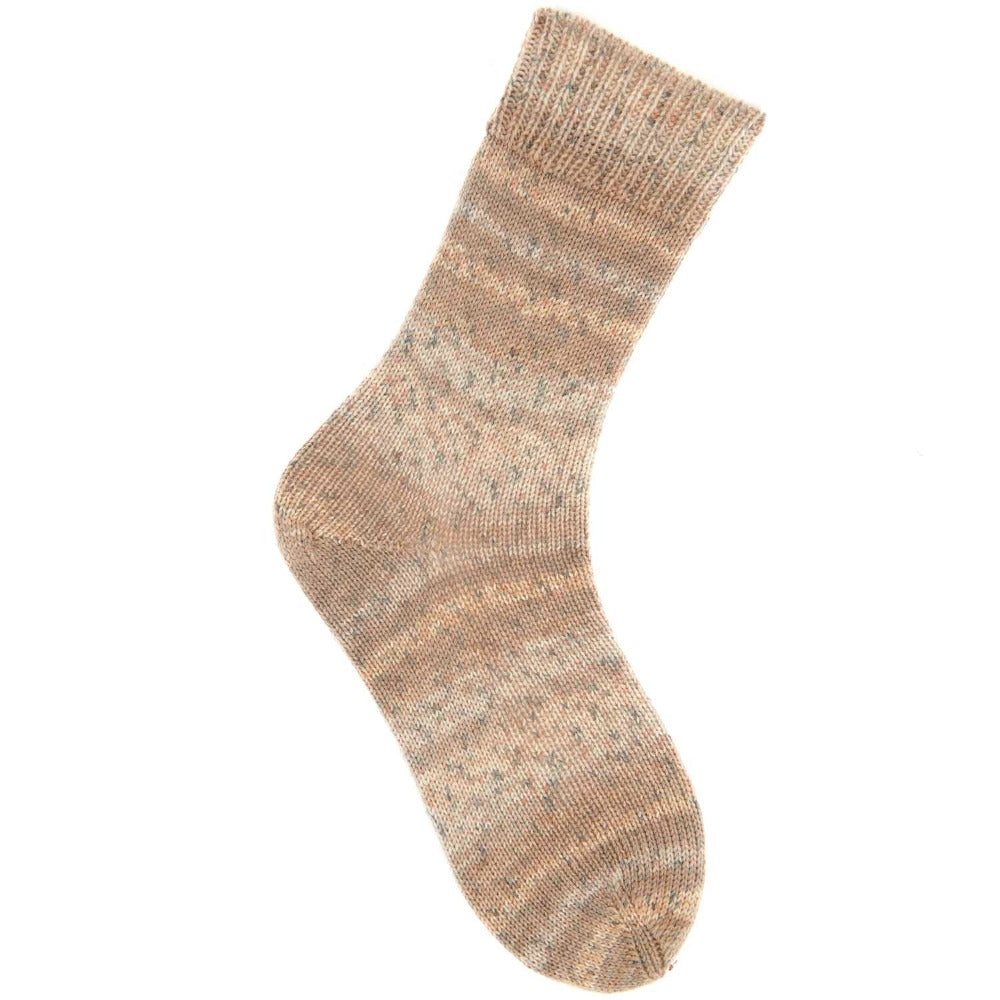 Rico Socks Sprinkly Stripey Sock Yarn Beige