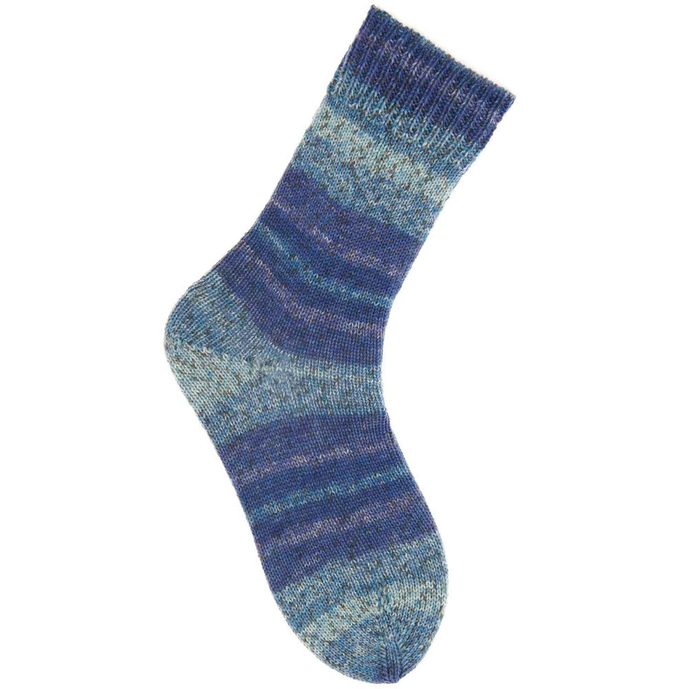 Rico Socks Sprinkly Stripey Sock Yarn Aqua