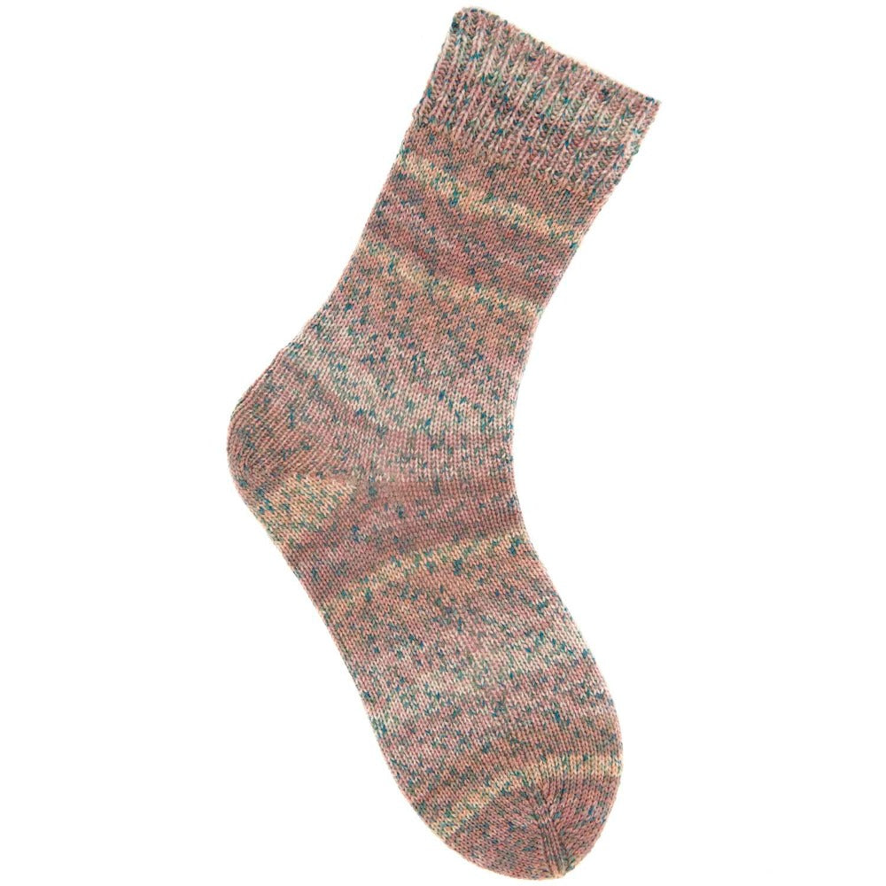 Rico Socks Sprinkly Stripey Sock Yarn Rose