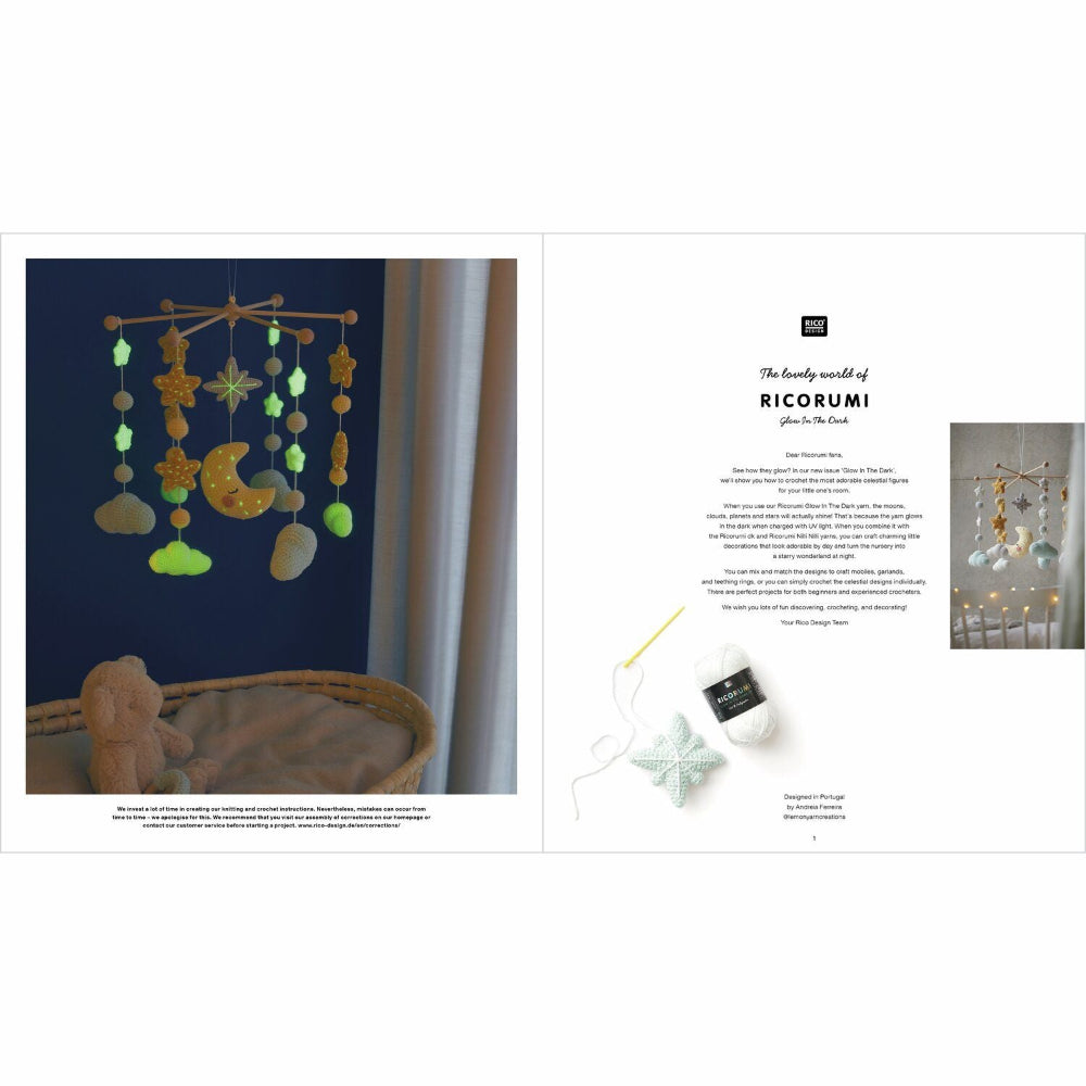 Ricorumi Glow in the Dark Crochet Nursey Mobile