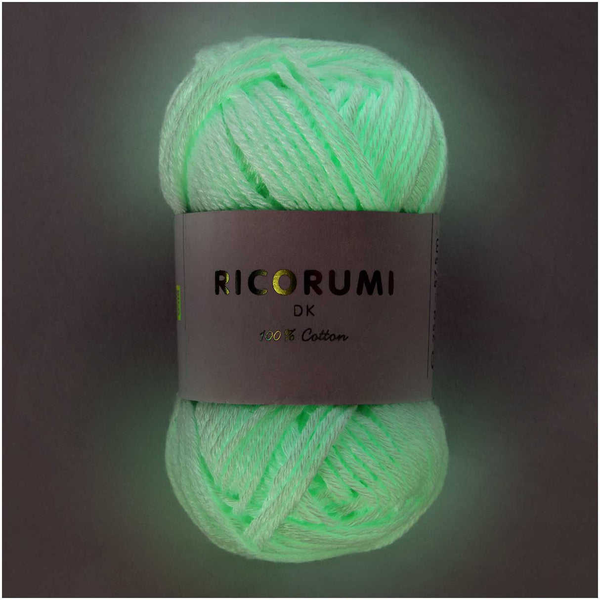 Ricorumi Glow in the Dark Yarn Lit Up