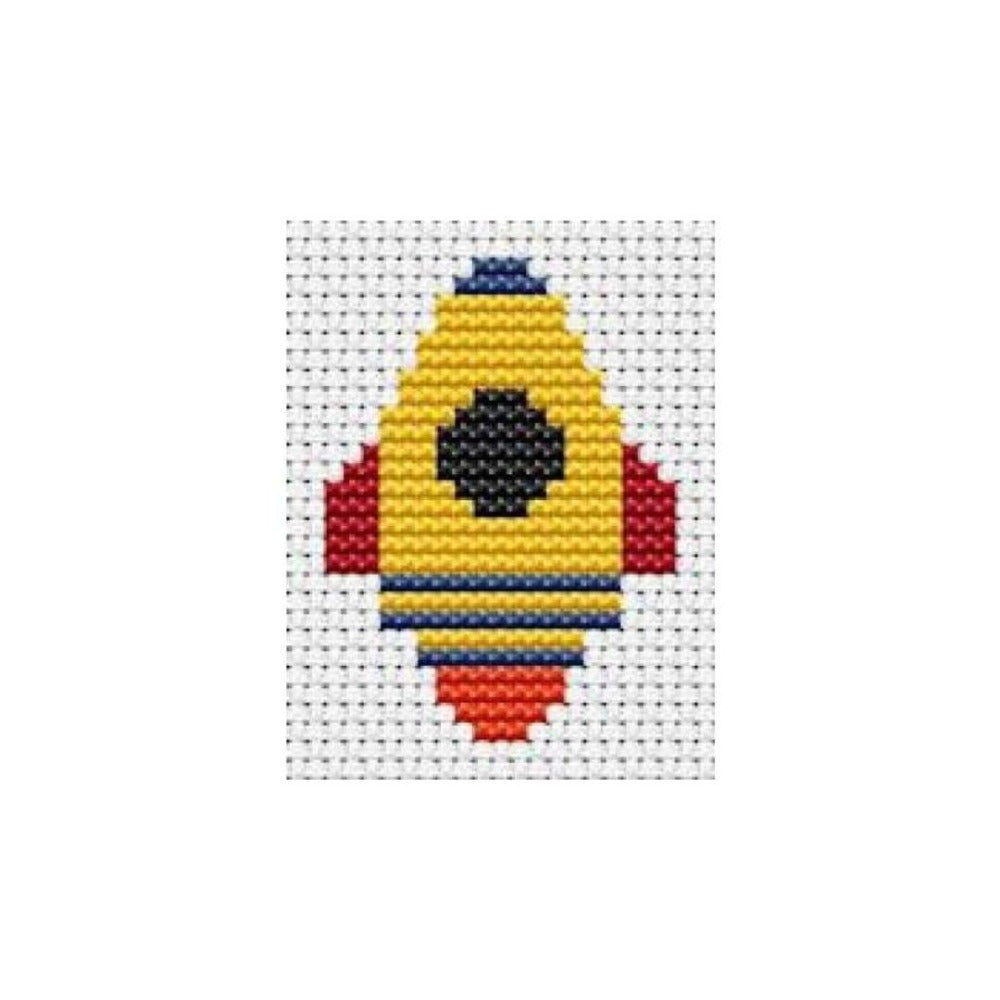 Fat Cat Easy Peasy Rocket Cross Stitch Kit