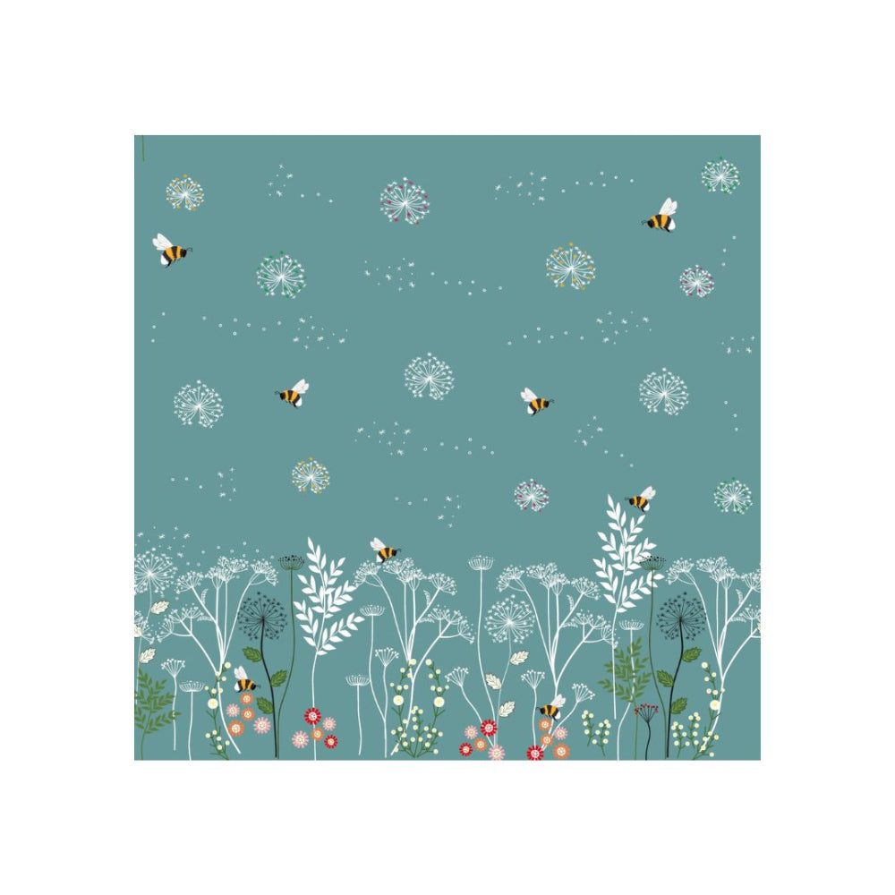 Sewing Sanctury Chanting Meadow Double Border Sage Fabric