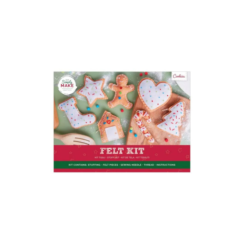 Simply Make Felt Christmas Craft Kit Christmas Cookies