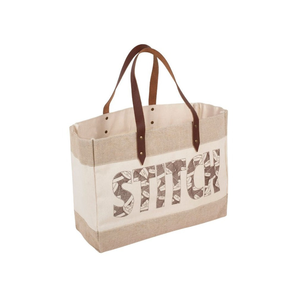 Stitch Shoulder Tote Bag