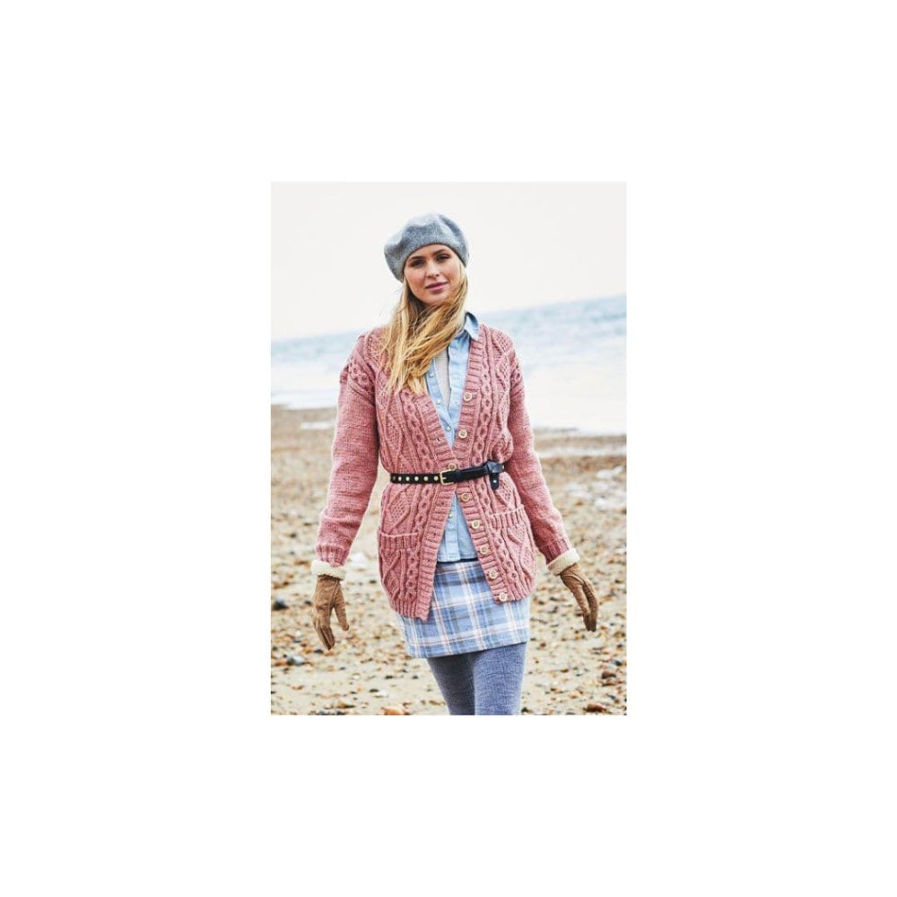 Stylecraft Aran Cardigan Knitting Pattern 9872