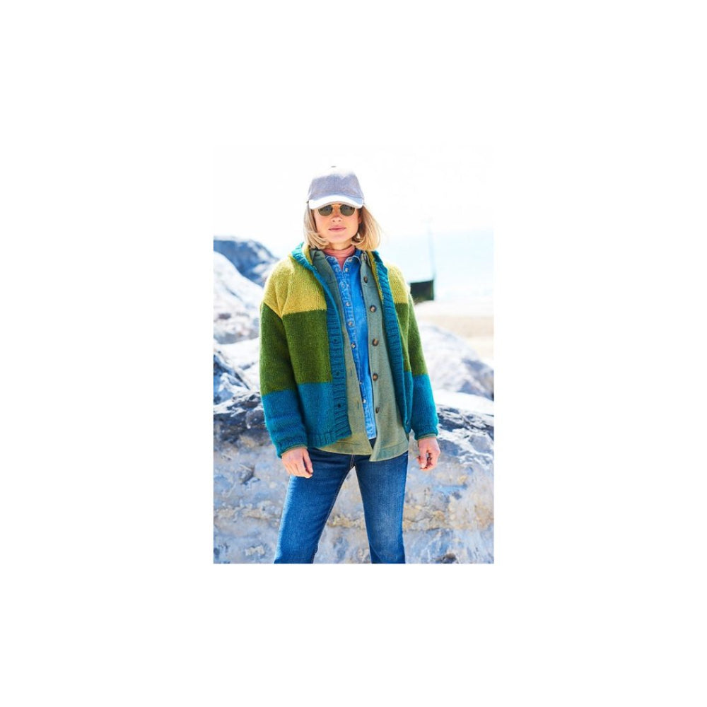 Stylecraft Aran Cardigan Pattern 9628 knitted in Stylecraft Grace