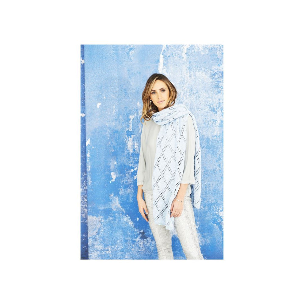 Stylecraft Aran Shawl Knitting Pattern 9651