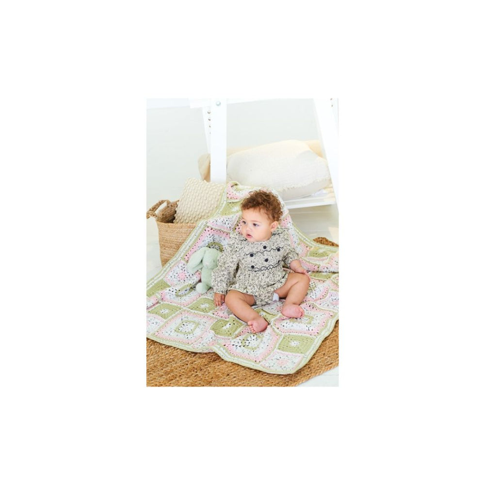 Stylecraft Baby Crochet Blanket Pattern 10204