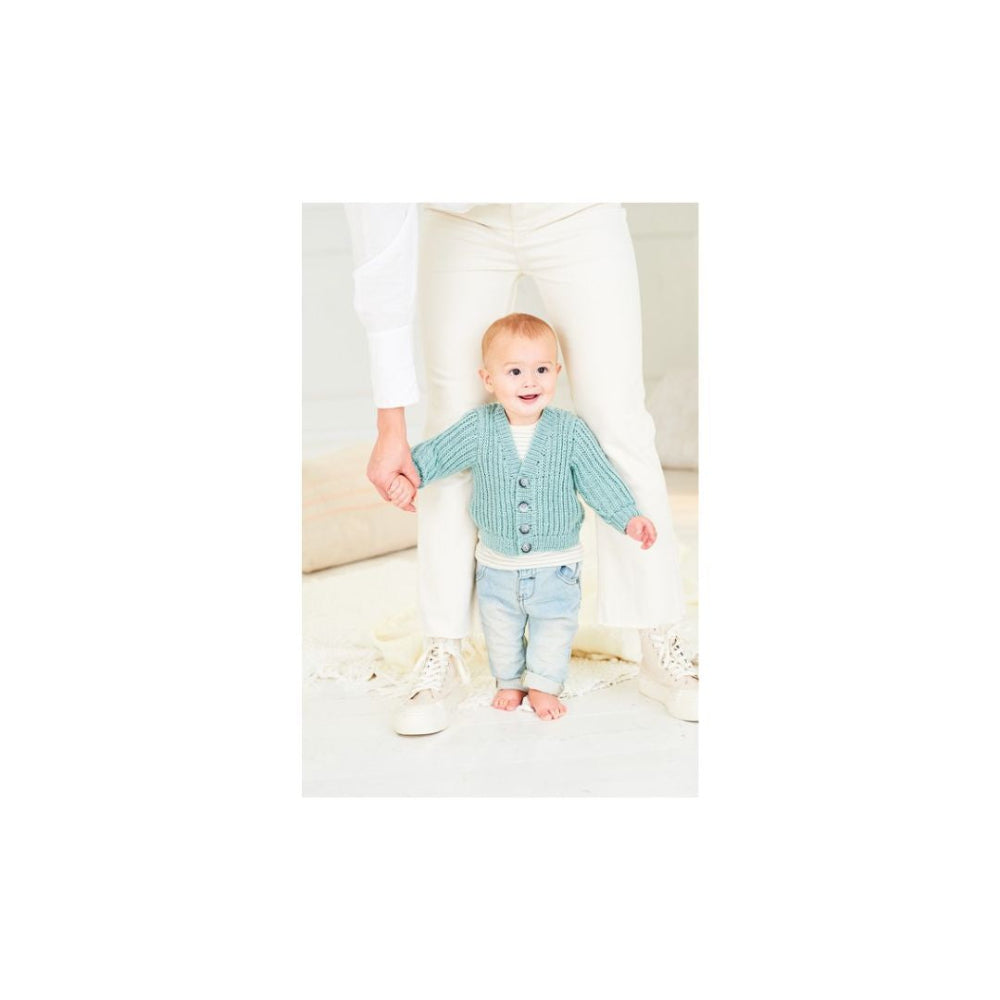 Stylecraft Kids Cardigan Knitting Pattern 10166