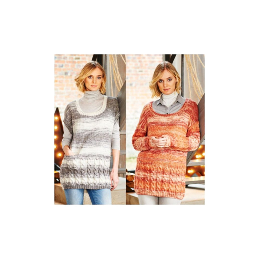 Stylecraft DK Sweater and Tunic Knitting Pattern 9542