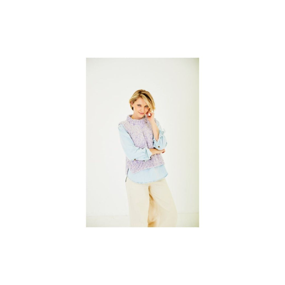 Stylecraft Round Neck Tank Top Knitting Pattern 10173