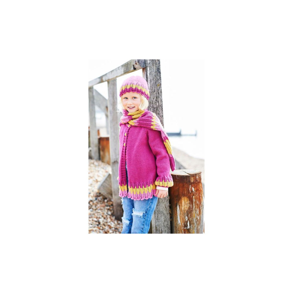 Stylecraft Kids Cardigan DK Knitting Pattern 9706