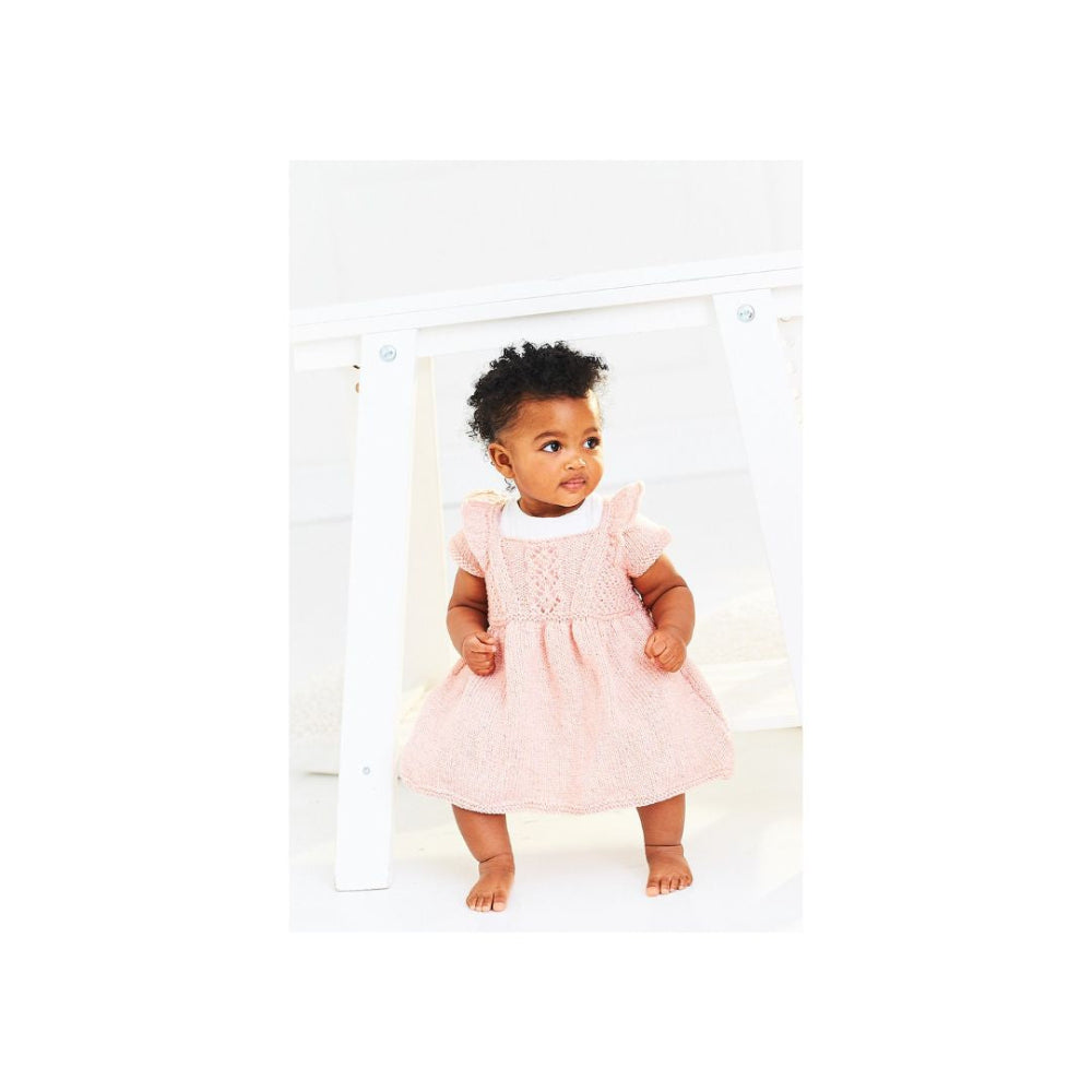 Stylecraft Kids DK Short Sleeve Dress Knitting Pattern 10000