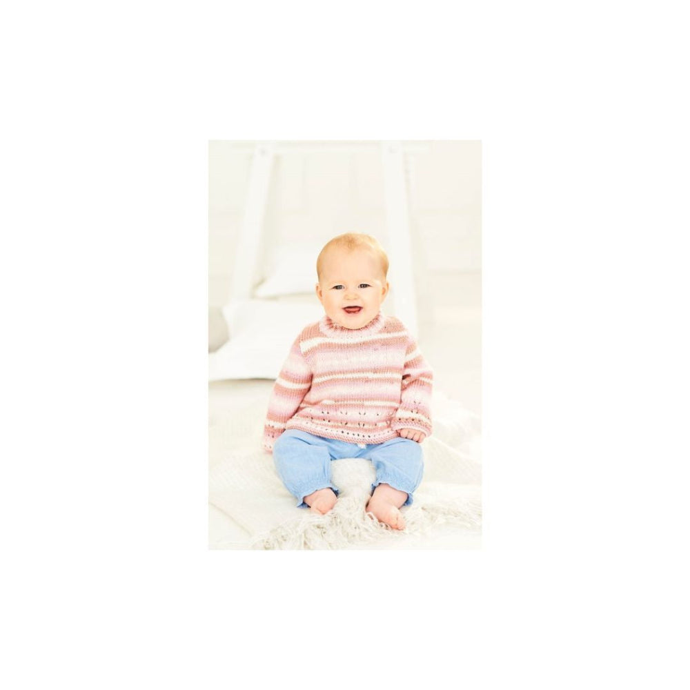 Stylecraft Kids DK Sweater Knitting Pattern 9842