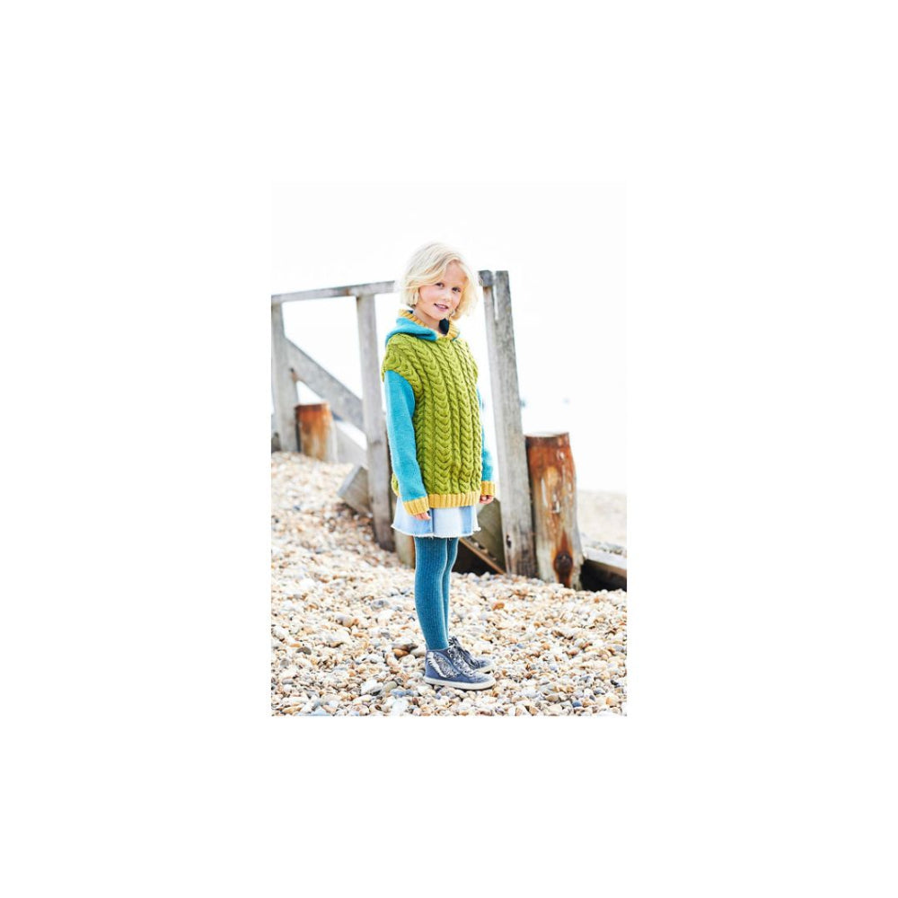 Stylecraft Kids Hooded DK Sweater Knitting Pattern 9708