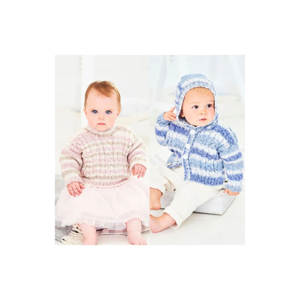 Stylecraft Kids Hoodie and Jumper DK Knitting Pattern 9749