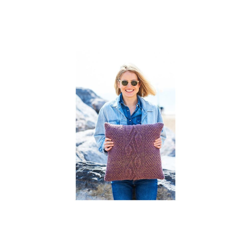 Stylecraft Leaf Cushion Cover Knitting Pattern 9944