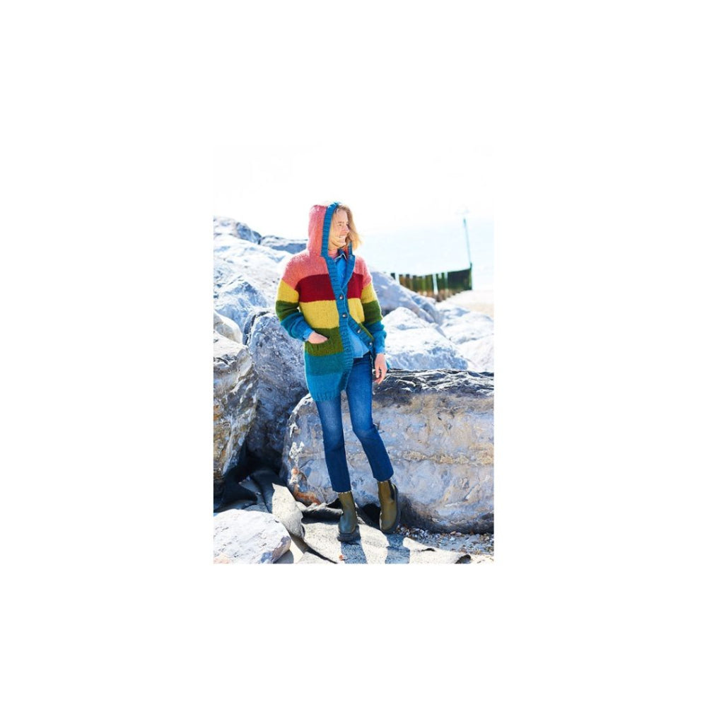 Stylecraft Long Aran Cardigan Knitting Pattern 9928