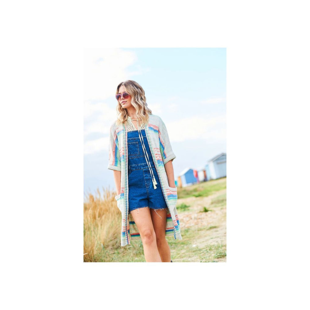 Stylecraft Long Aran Cardigan Knitting Pattern 9984