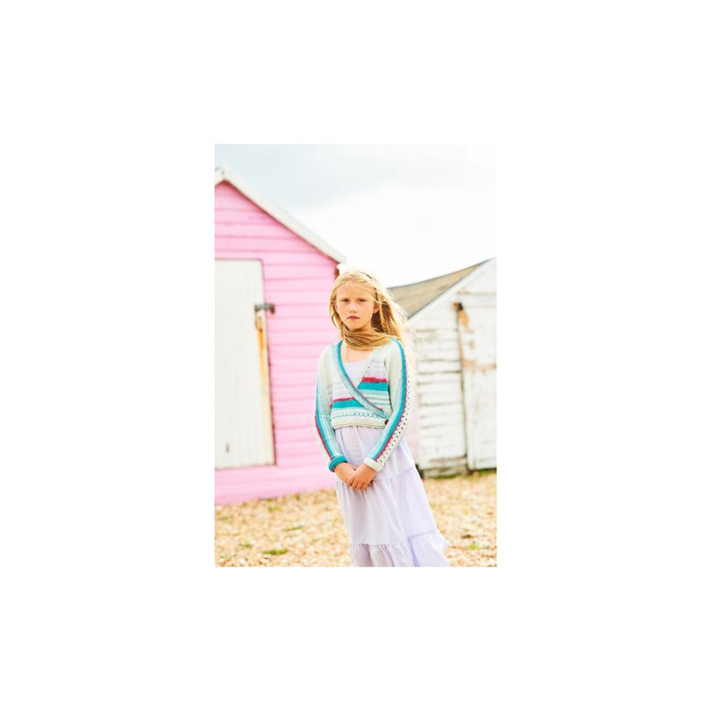 Stylecraft Kids Long Sleeve Ballet Wrap Knitting Pattern 9985