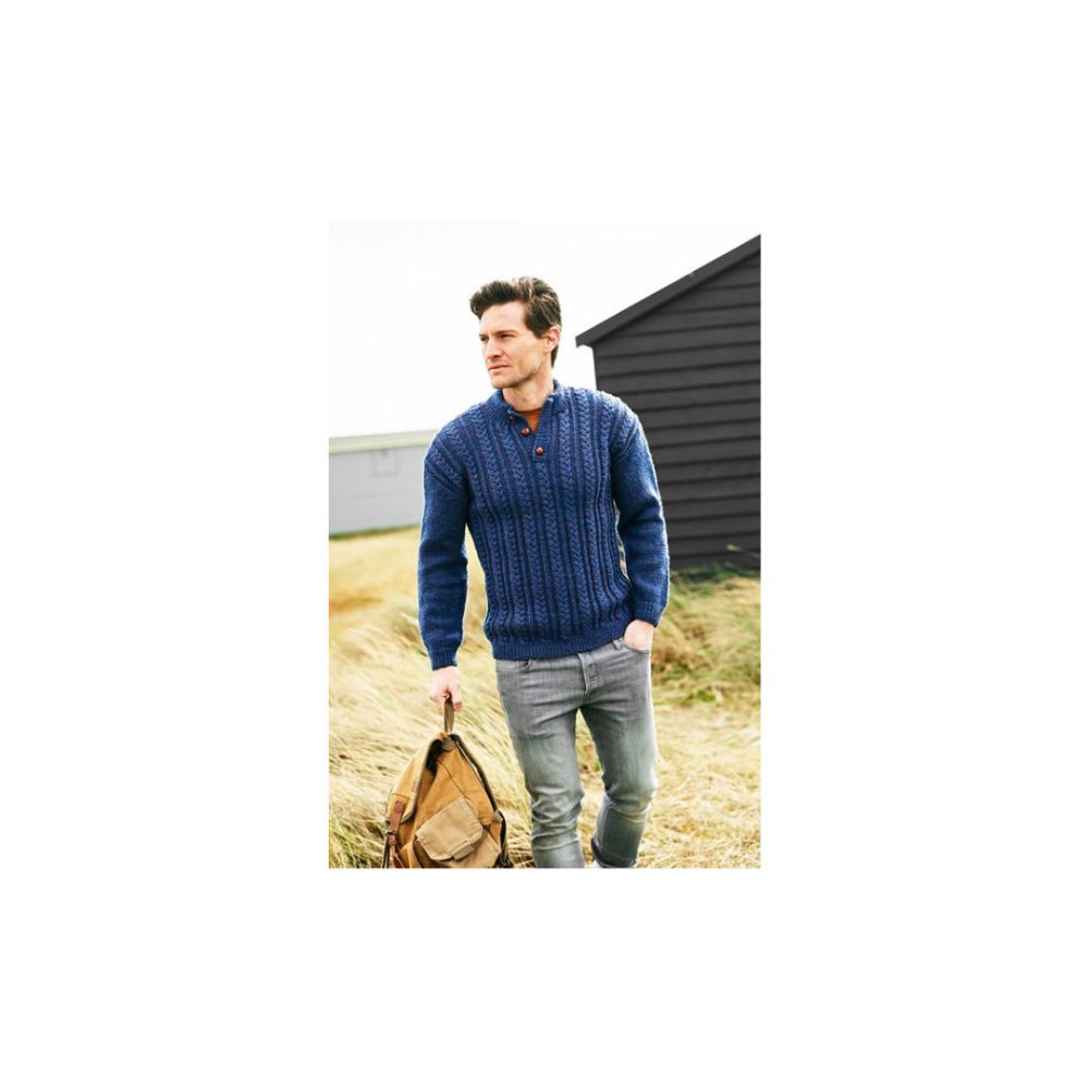 Stylecraft Mens Aran Knitting Pattern 9875