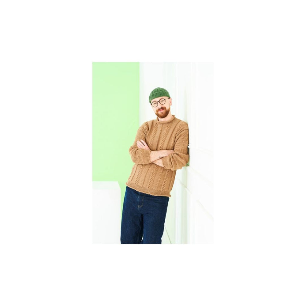 Stylecraft Mens Sweater Knitting Pattern 10232