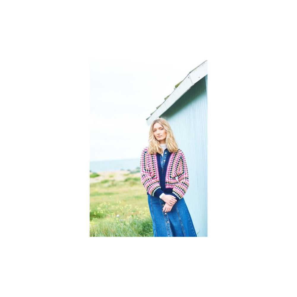 Stylecraft Short Hexagon Crochet Cardigan Pattern 9965