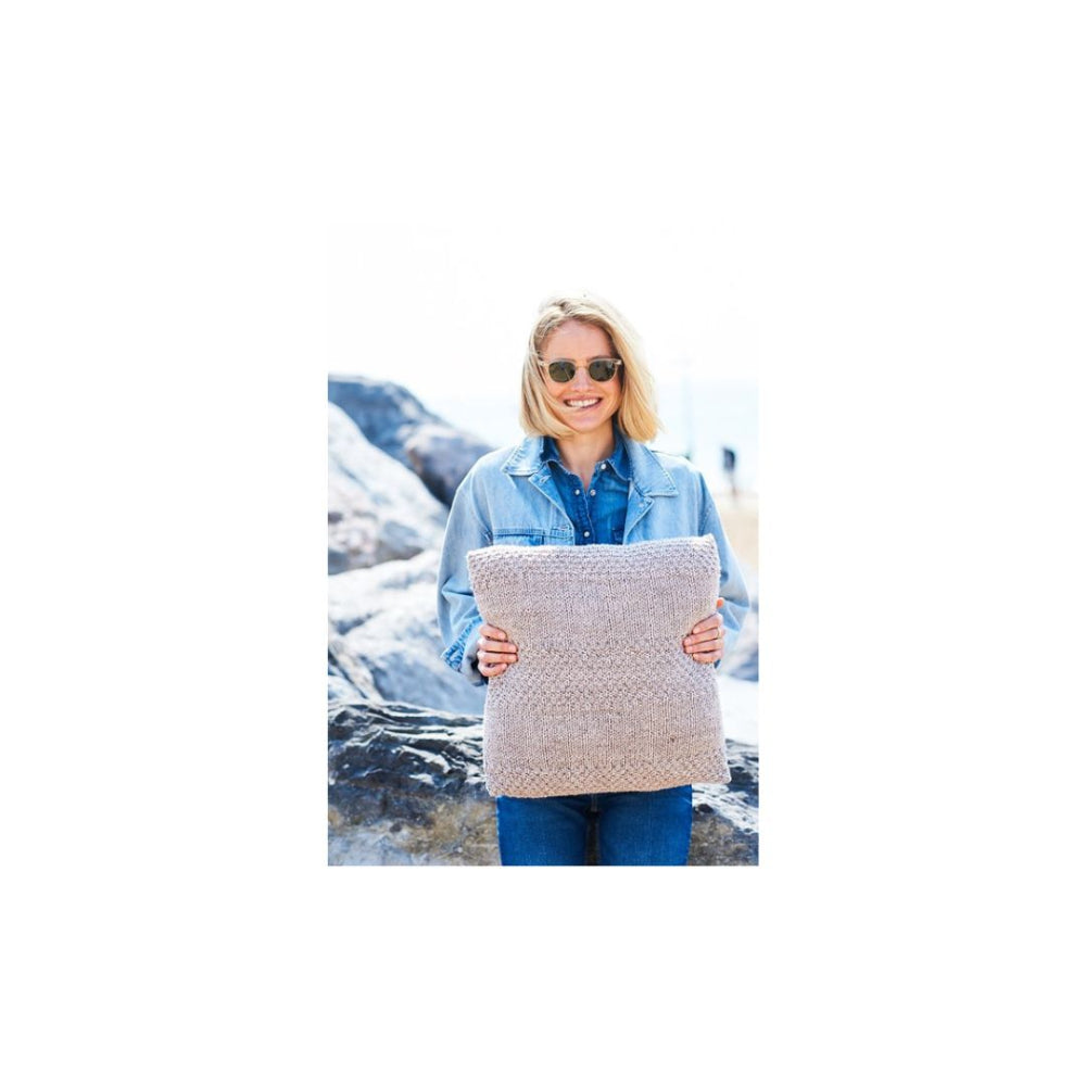 Stylecraft Stripe Chunky Cushion Cover Knitting Pattern 9944