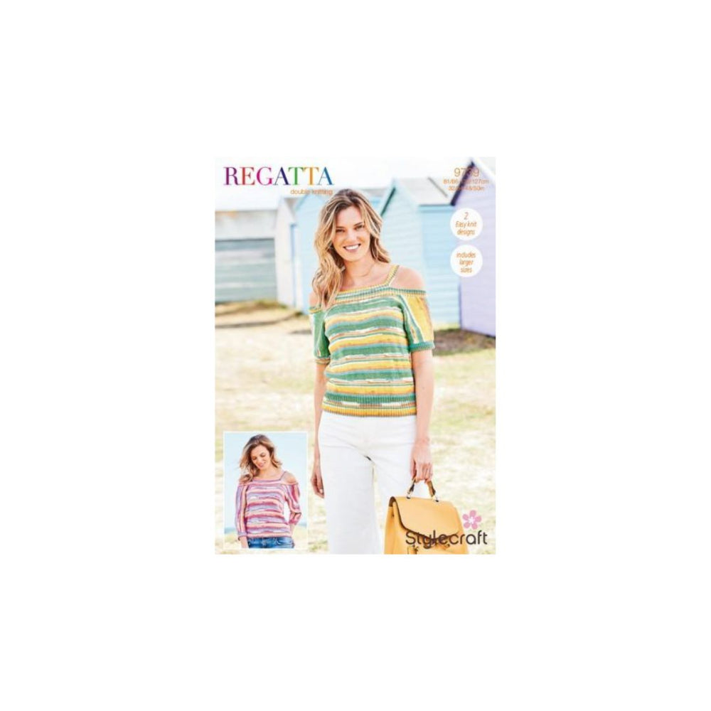 Stylecraft Summer Top DK Knitting Pattern 9739