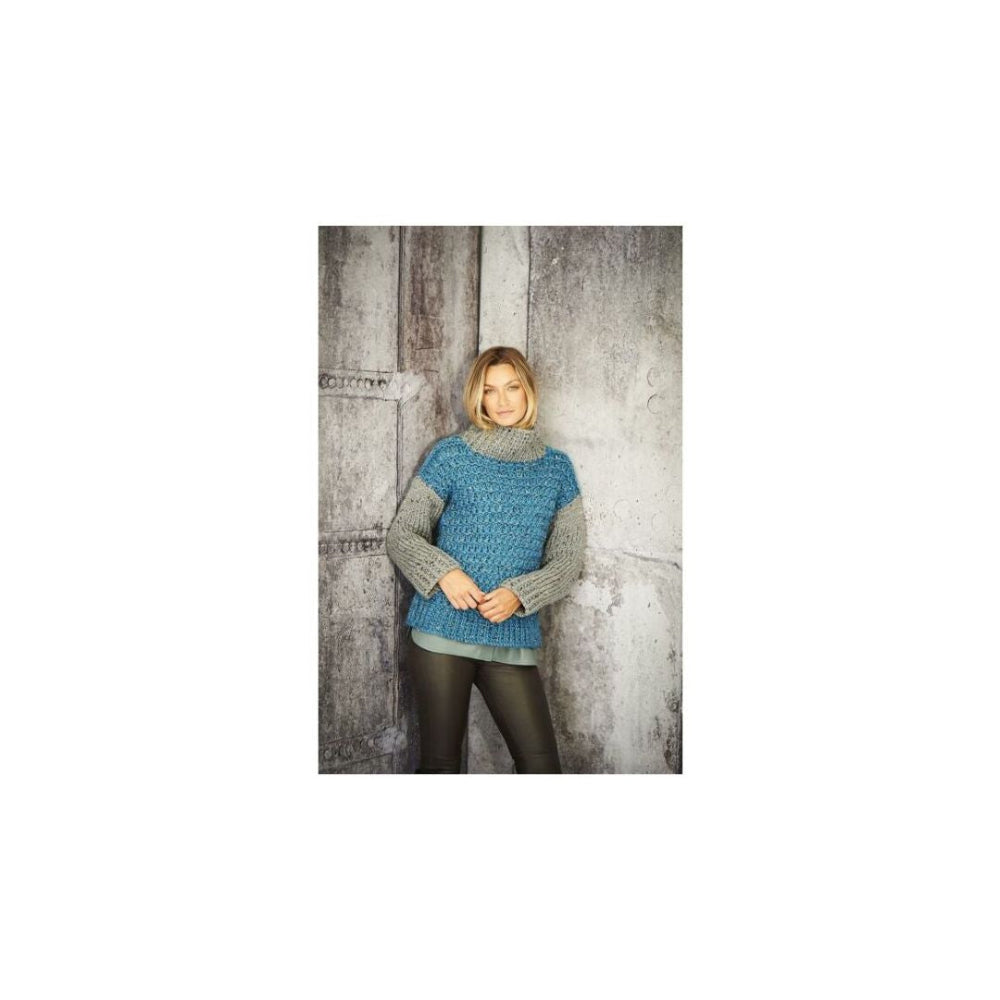 Stylecraft Super Chunky Sweater Knitting Pattern 9809
