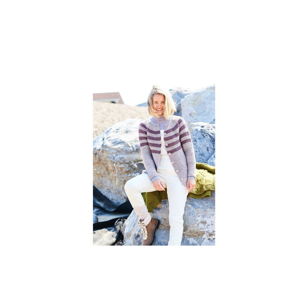 Stylecraft Yoked Chunky Cardigan Knitting Pattern 9943
