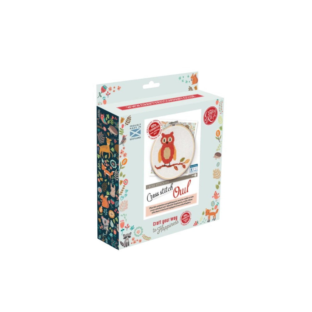 The Crafty Kit Company Owl Cross Stitch Kit