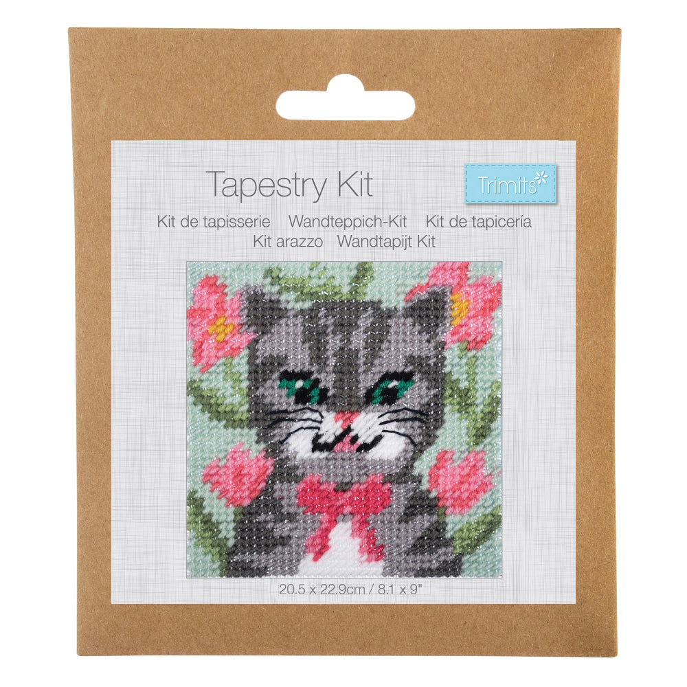 Trimits Cat Half Stitch Tapestry Kit