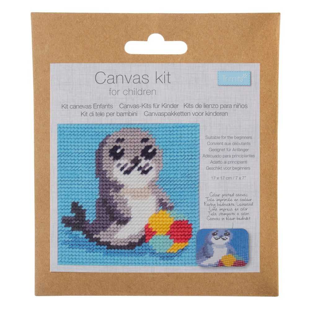Trimits Childrens Sea Lion Canvas Tapesty Kit