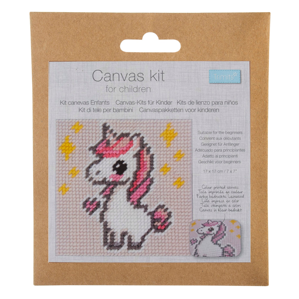 Trimits Childrens Unicorn Canvas Tapesty Kit