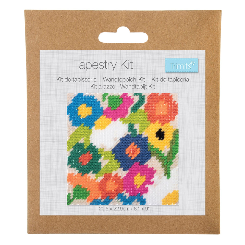 Trimits Contemporary Floral Half Stitch Tapestry Kit