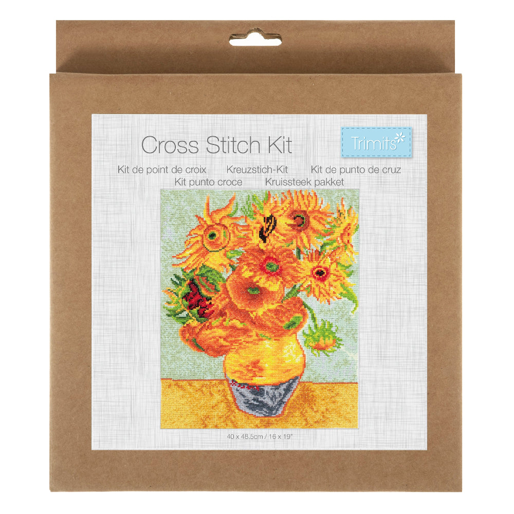 Trimits Counted Cross Stitch Kit Large Autumn Bloom