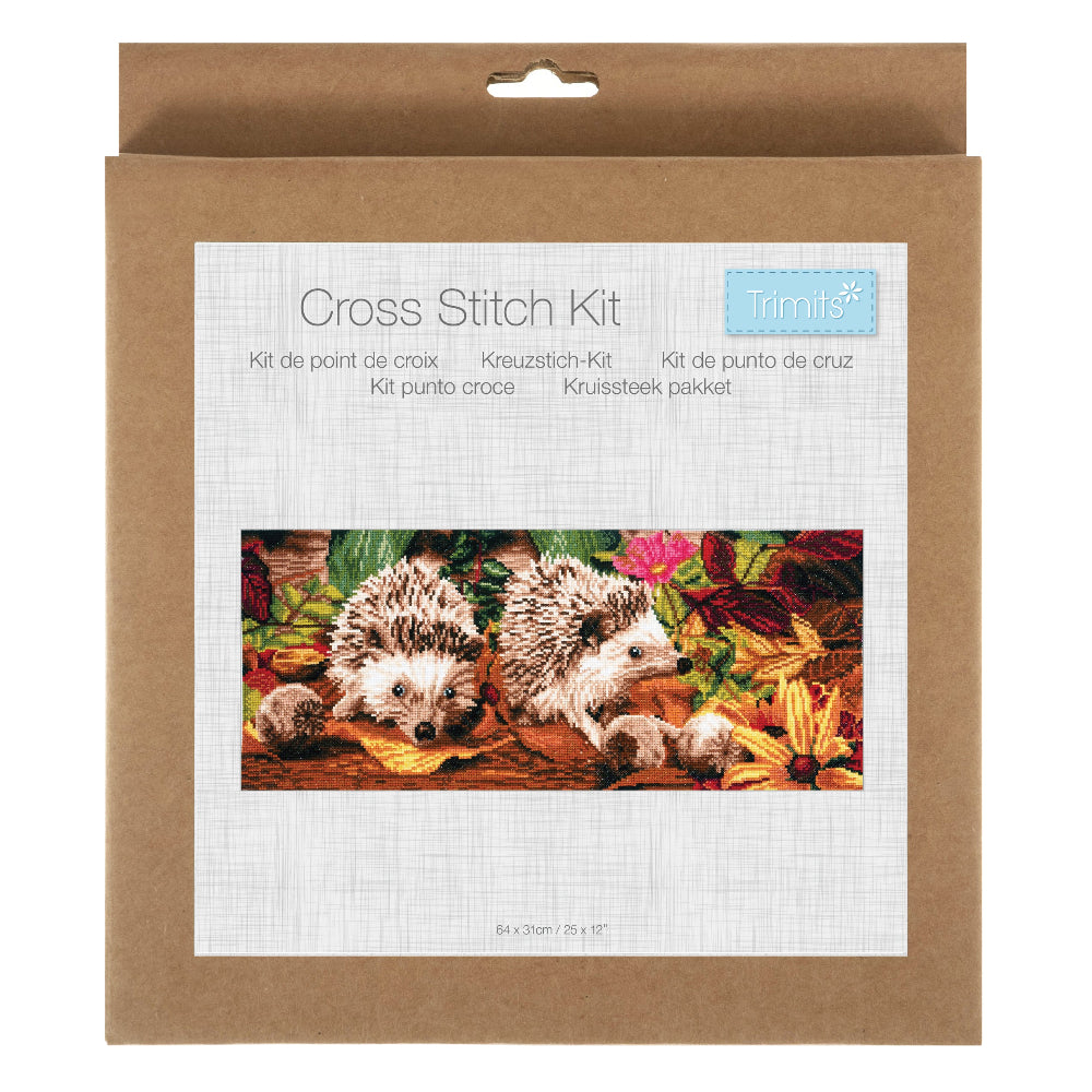 Trimits Counted Cross Stitch Kit Large Hedgehog