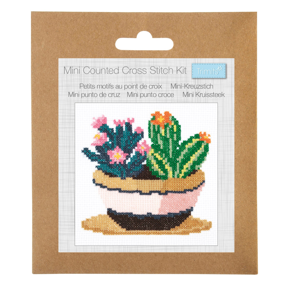 Trimits Counted Cross Stitch Kit Succulence