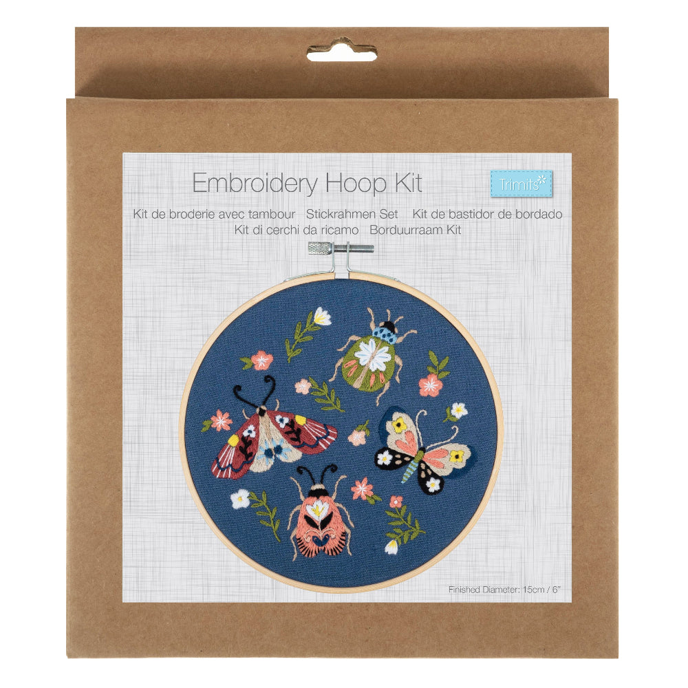 Trimits Embroidery Hoop Kit Mini Beasts