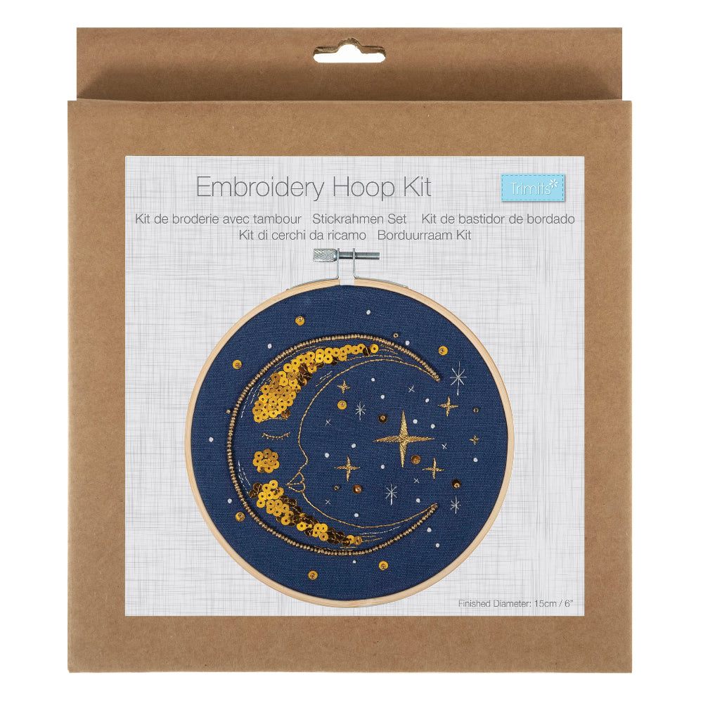 Trimits Embroidery Hoop Kit Moon