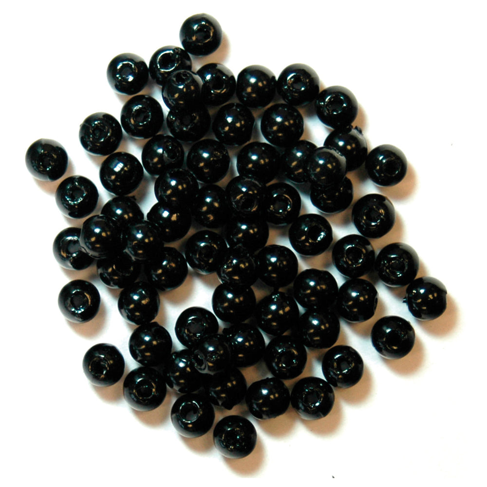 Trimits Extra Value Pearl Beads 4 mm Black