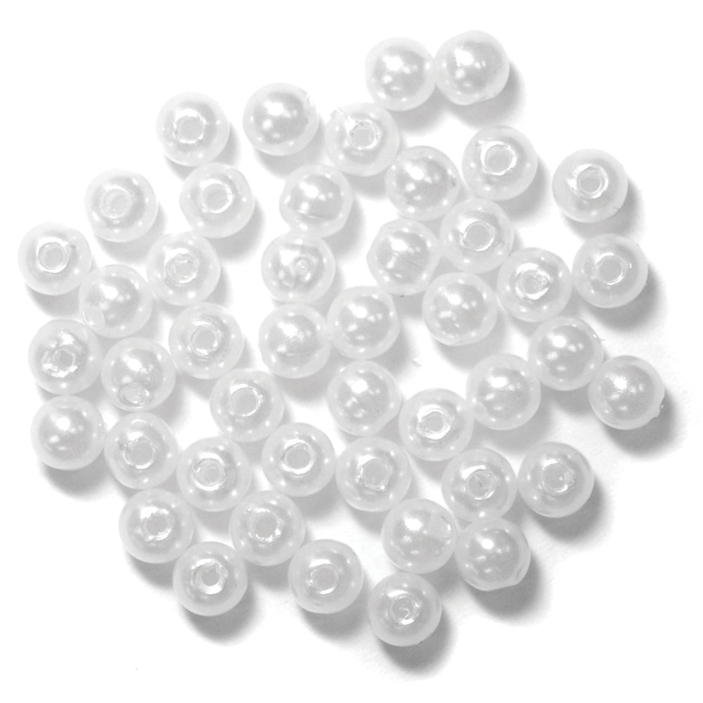 Trimits Extra Value Pearl Beads 5 mm White