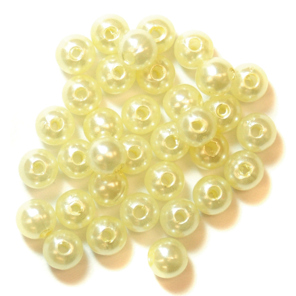 Trimits Extra Value Pearl Beads 6 mm Cream