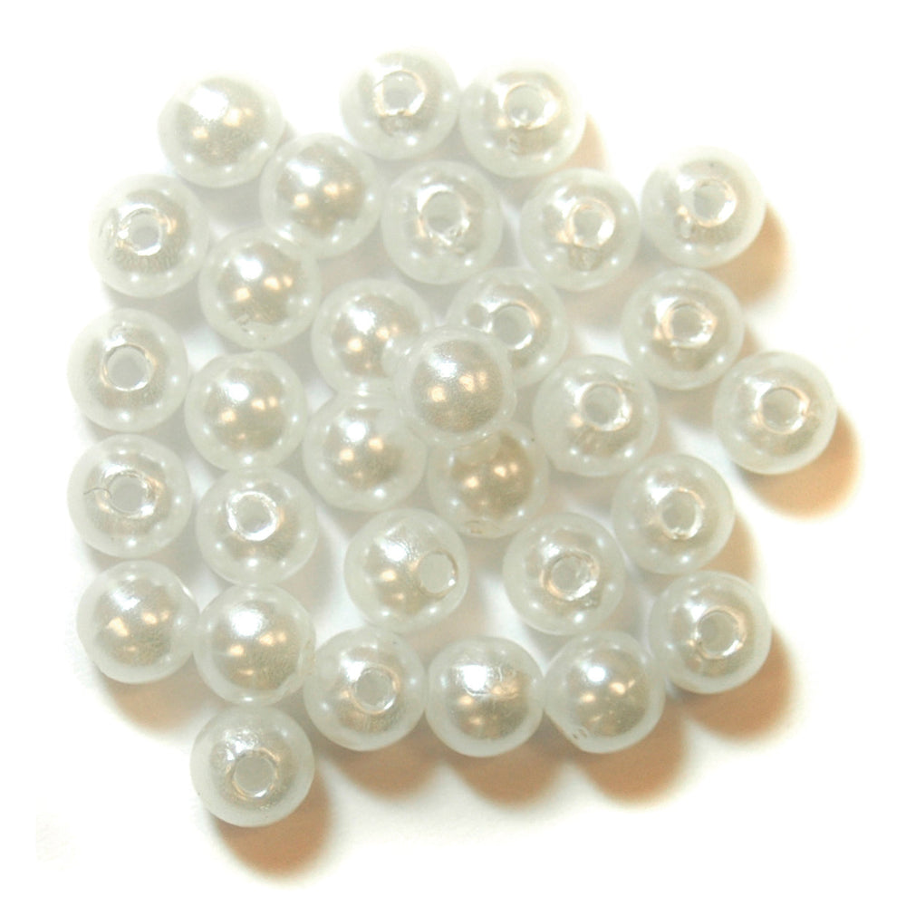 Trimits Extra Value Pearl Beads 6 mm White