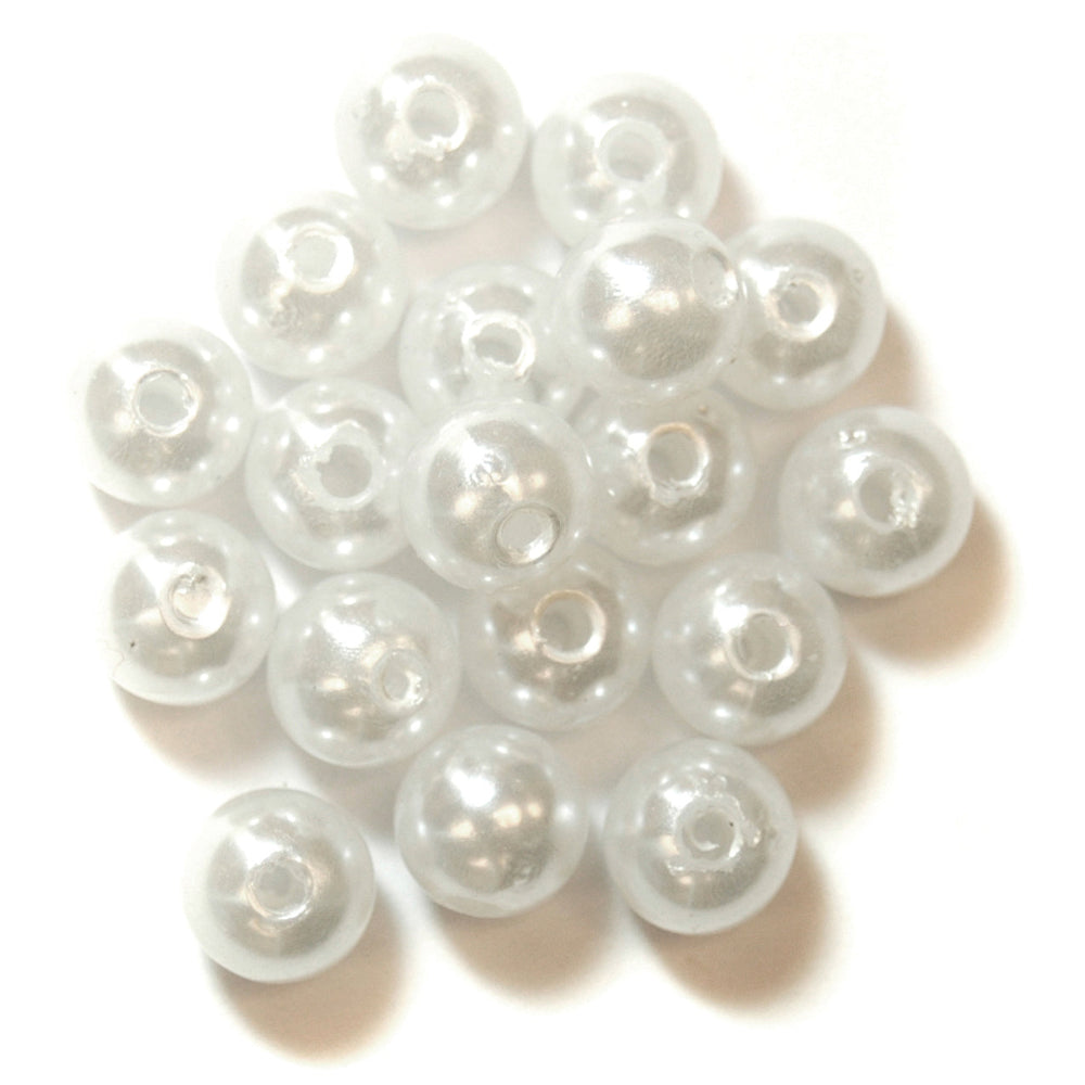 Trimits Extra Value Pearl Beads 8 mm White