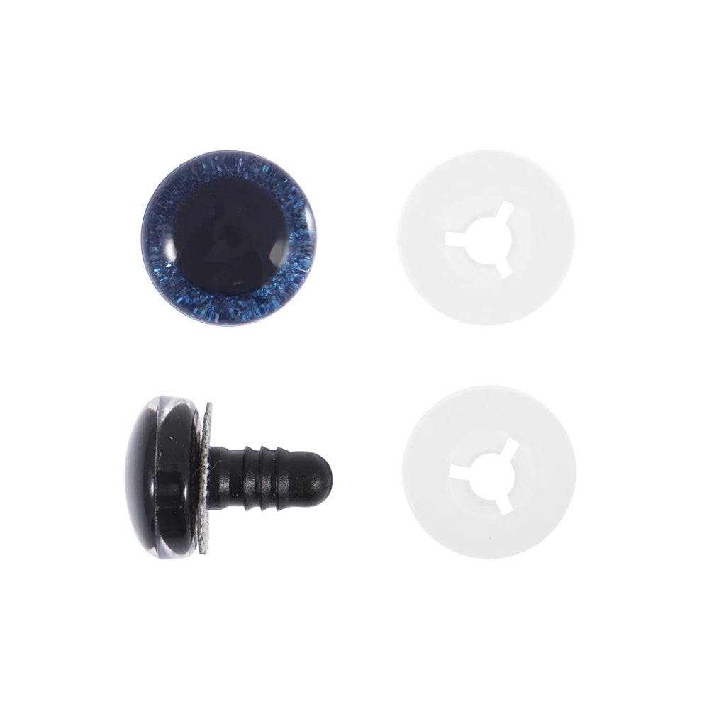 Trimits Glitter Safety Eyes Blue 18 mm