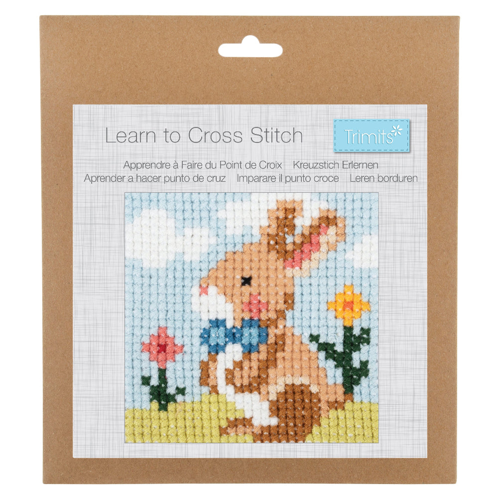 Trimits Learn to Cross Stitch Kit Bunny
