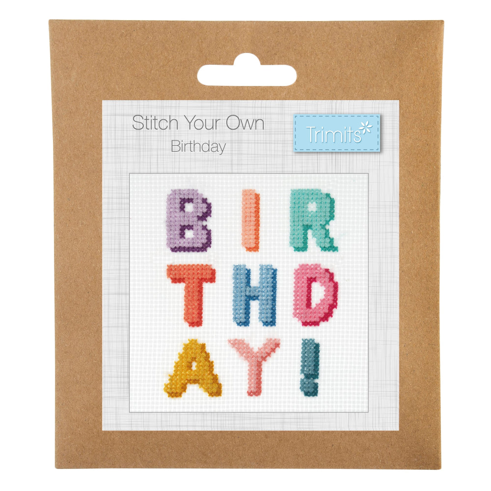 Trimits Mini Birthday Cross Stitch Kit